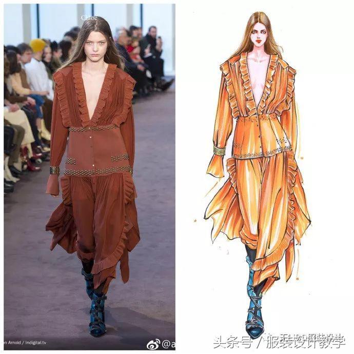笔尖上的秀场！用一只马克笔带你穿梭各大秀场（成衣vs手绘）
