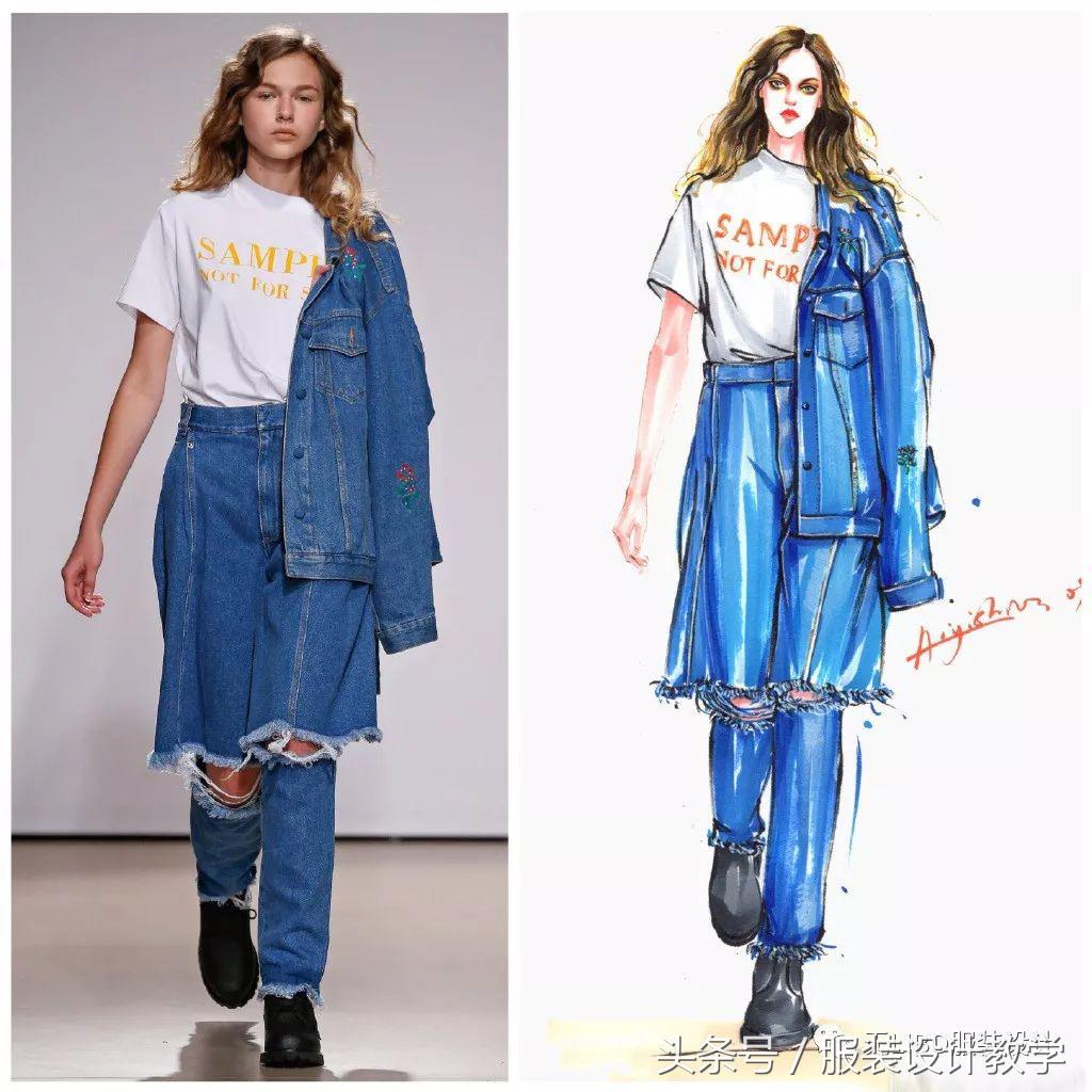 笔尖上的秀场！用一只马克笔带你穿梭各大秀场（成衣vs手绘）