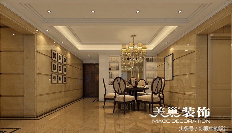 现代简约风格南北通透96平方两房,锦绣山河大户型装修效果图