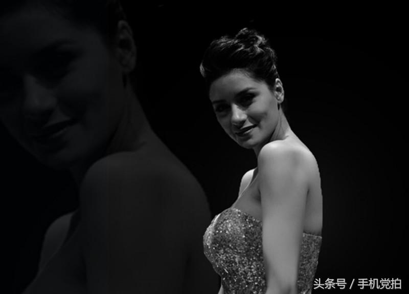 黑白写真照个人高级感教程,生活照变证件照美图