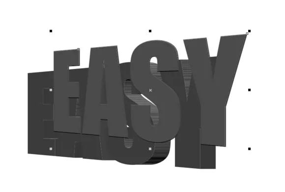 coreldraw做艺术立体字慢教程,coreldraw立体字的制作