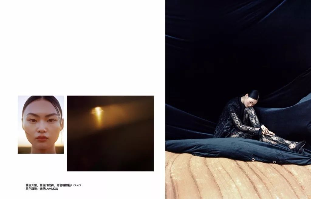 雎晓雯和国外模特拍广告,超模雎晓雯穿搭