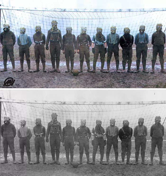 毫无ps痕迹的珍贵老照片,彩照变黑白老照片