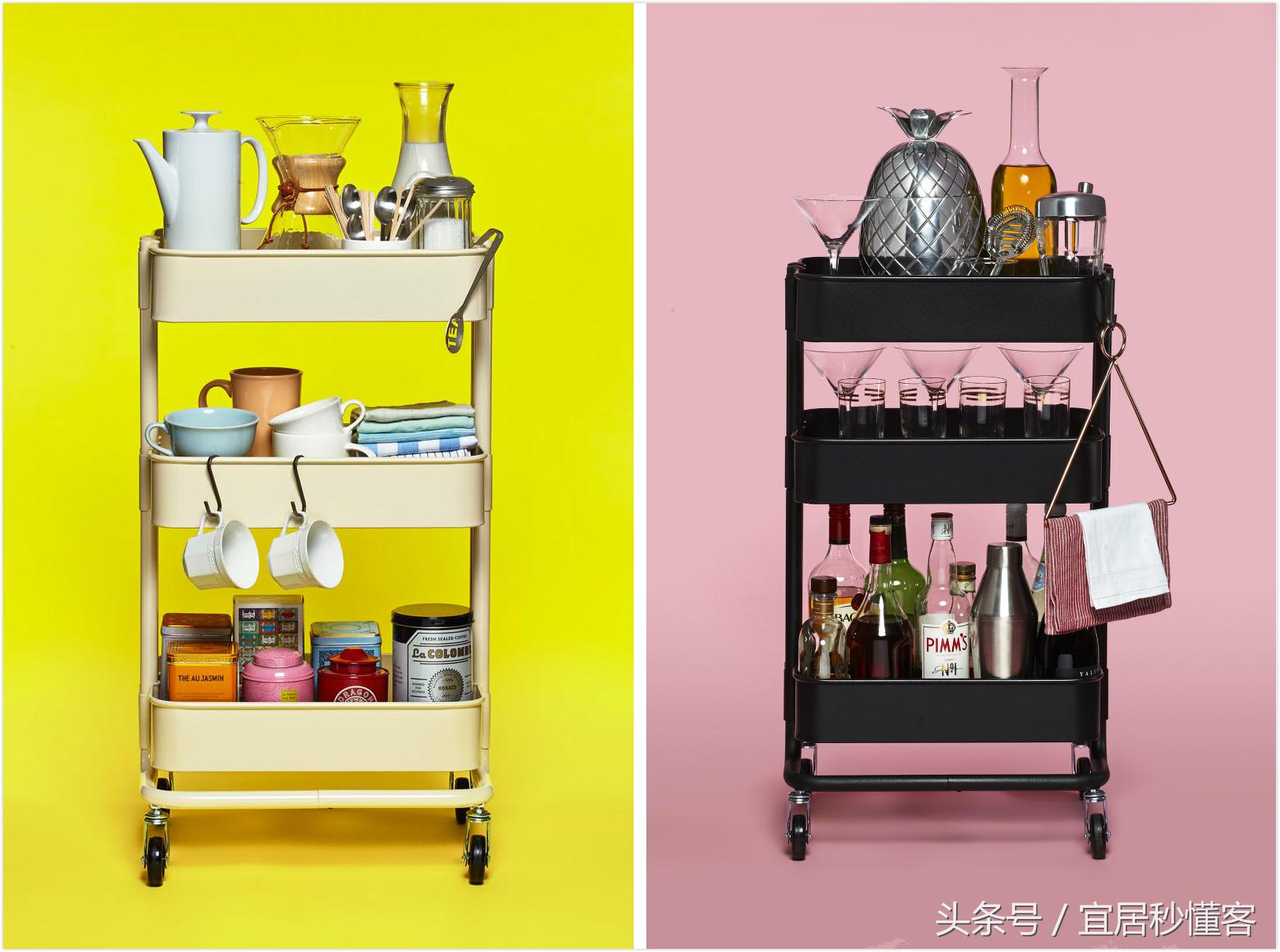 宜家家居收纳推车,宜家拉斯克推车