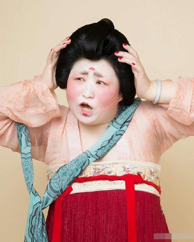 以胖为美大唐,唐服女装惊艳国外