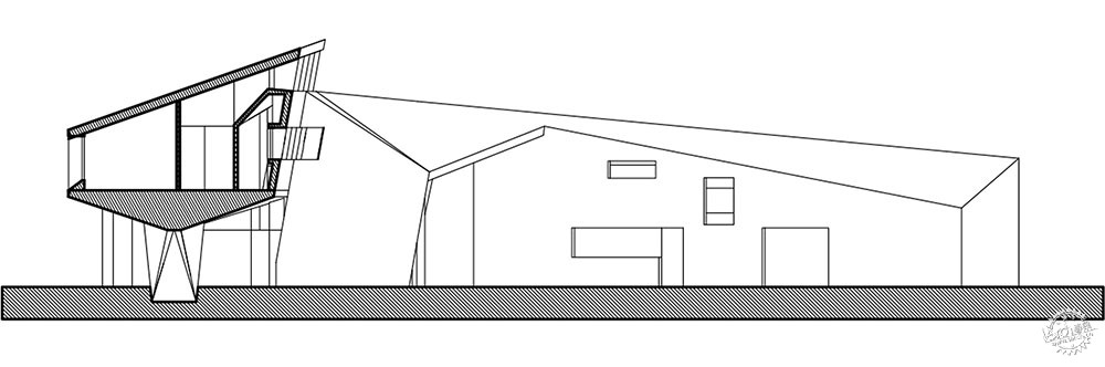 悬挑在山坡之上的海边酒店
