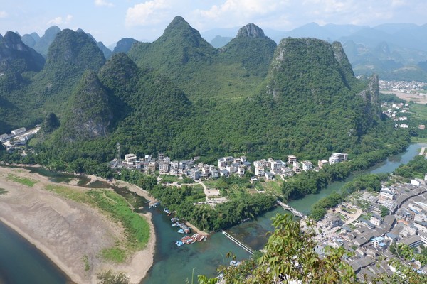 桂林阳朔无敌风景,阳朔龙头山水美如人间仙境