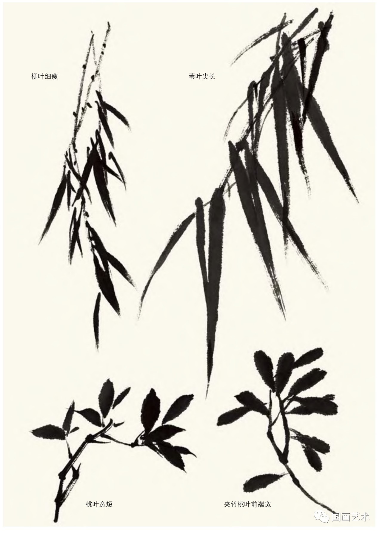 画竹的最好画法,毛笔画竹的简单画法