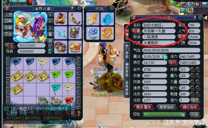 梦幻西游官方认证第一土豪,梦幻西游159第一大唐