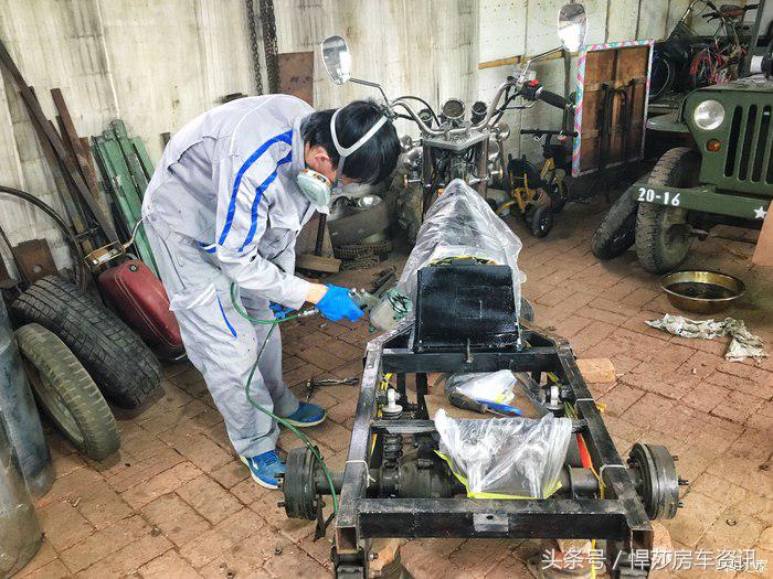 大林子手工打造一台哈雷,定制哈雷制作过程