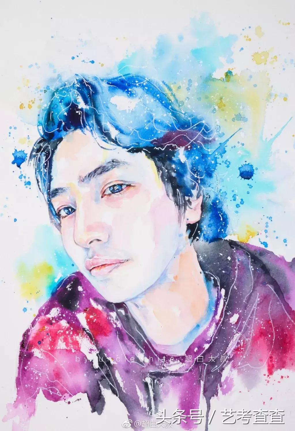 非常简单的水彩人物画法,简单的水彩小插画