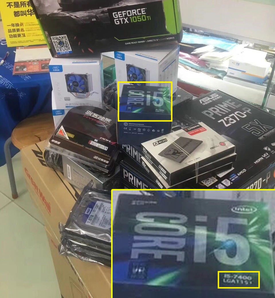 电脑城JS配电脑：清库存i57400+Z370主板，网友：请你先跑49米