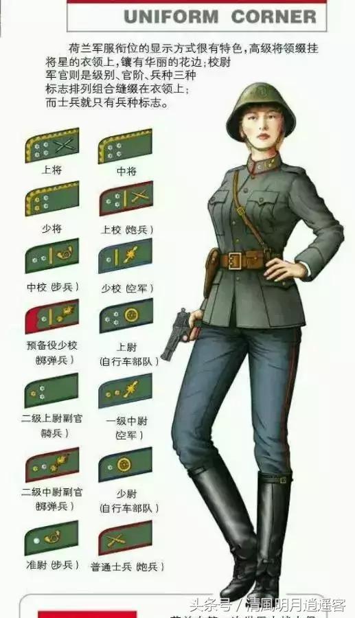 二战各国空军军装,各国二战空军军衔