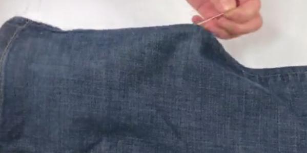 生活技巧，解决裤腿太大太宽问题，方法简单好学，巧妙的很