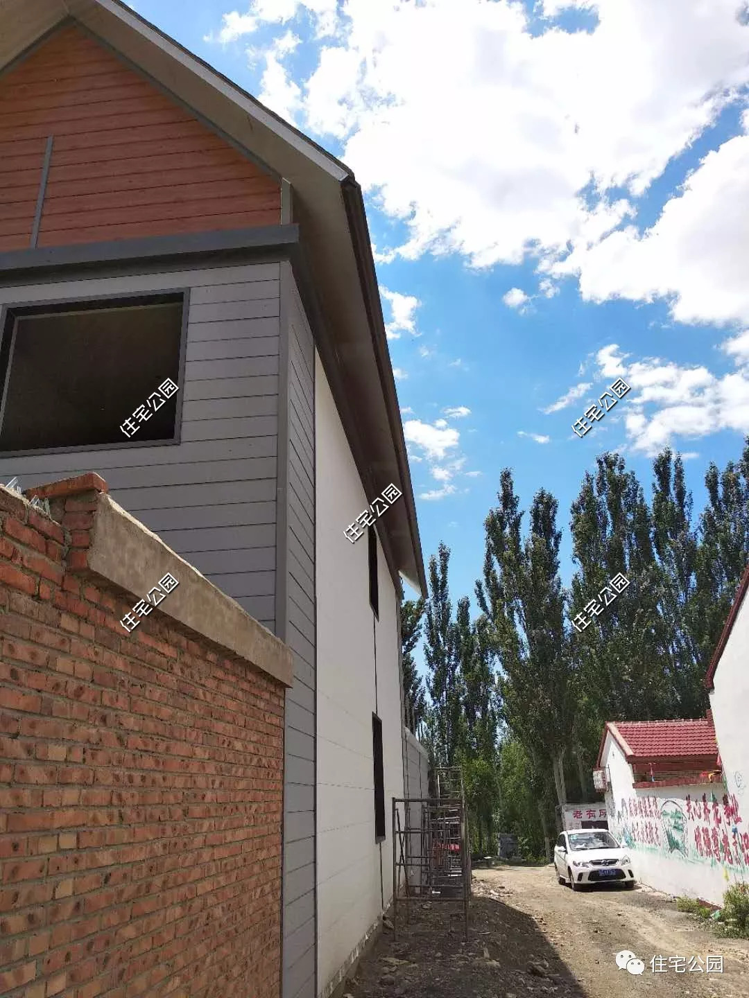 河北保定曲阳轻钢别墅,农村100平方10万元左右的轻钢别墅