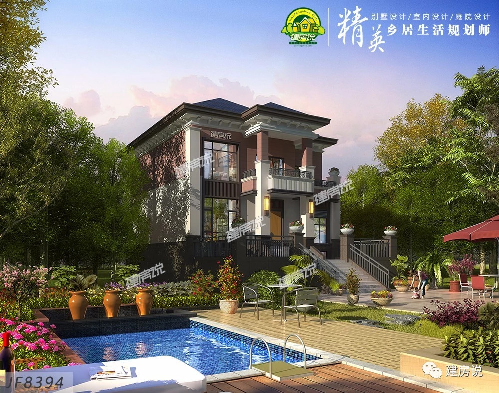 20万最新款二层别墅效果图,2020款二层别墅20万