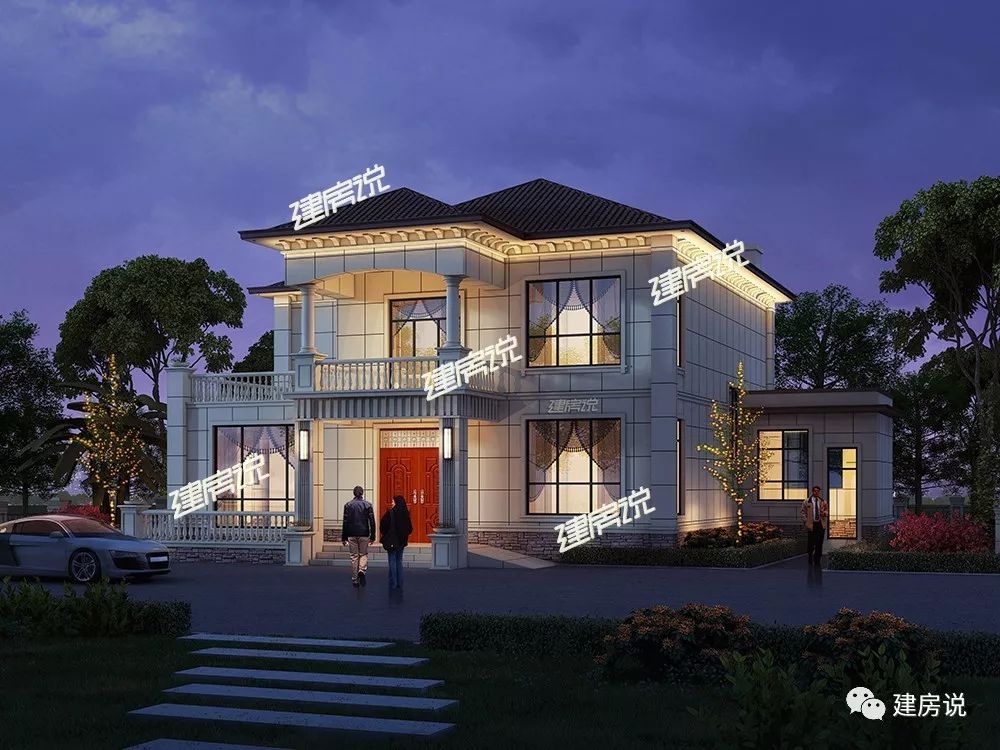 20万最新款二层别墅效果图,2020款二层别墅20万