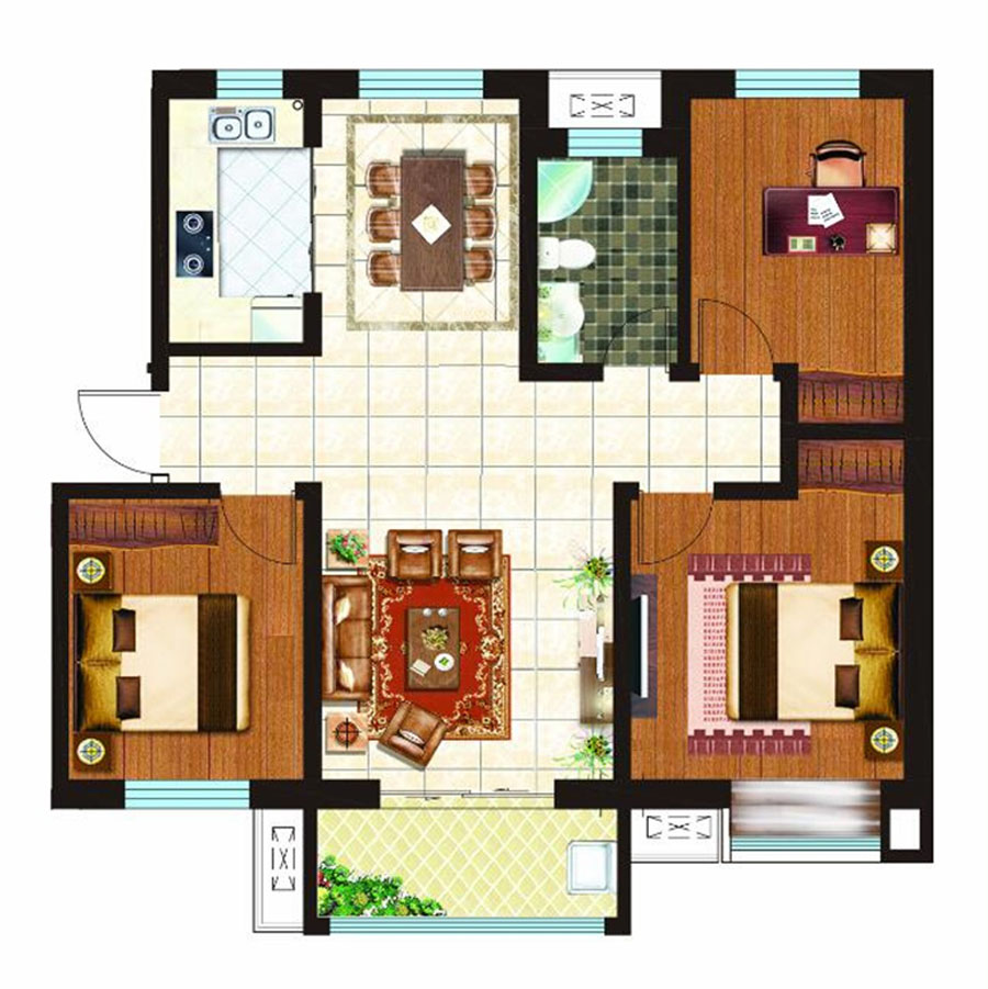 房地产公司复式户型设计图,楼盘户型设计图大全