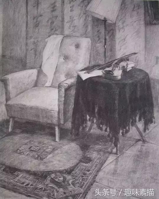 央美素描高分作品,央美高分卷素描半身像