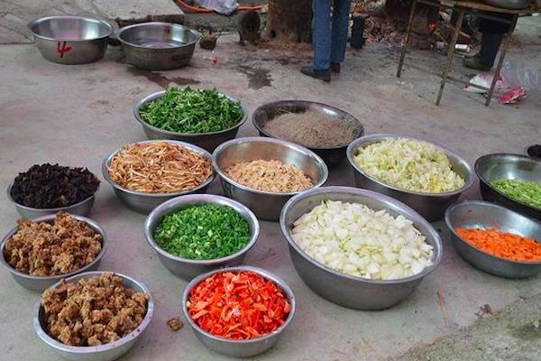 河南尉氏小寨村红白喜事熬菜,河南鄢陵县红白喜事熬菜做法