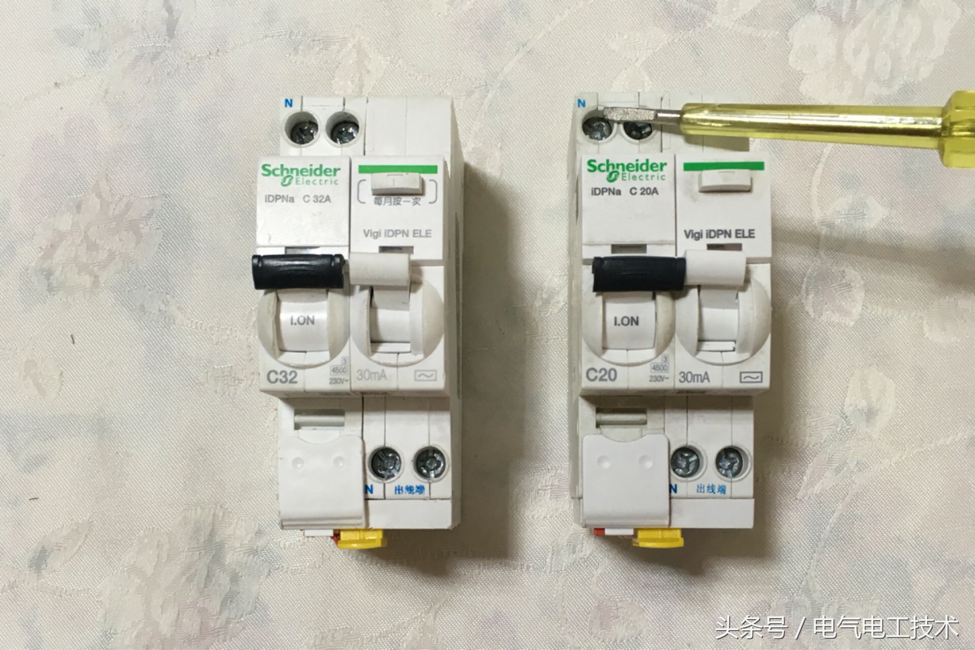 2p空开漏保配电箱正确接线视频,220v漏保的正确接线方法图解