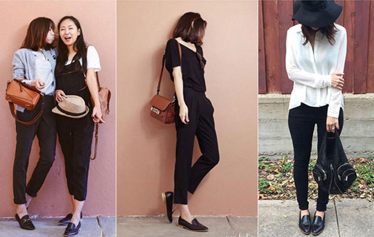 适合脚宽的乐福鞋秋冬款,秋季纯皮新款乐福鞋