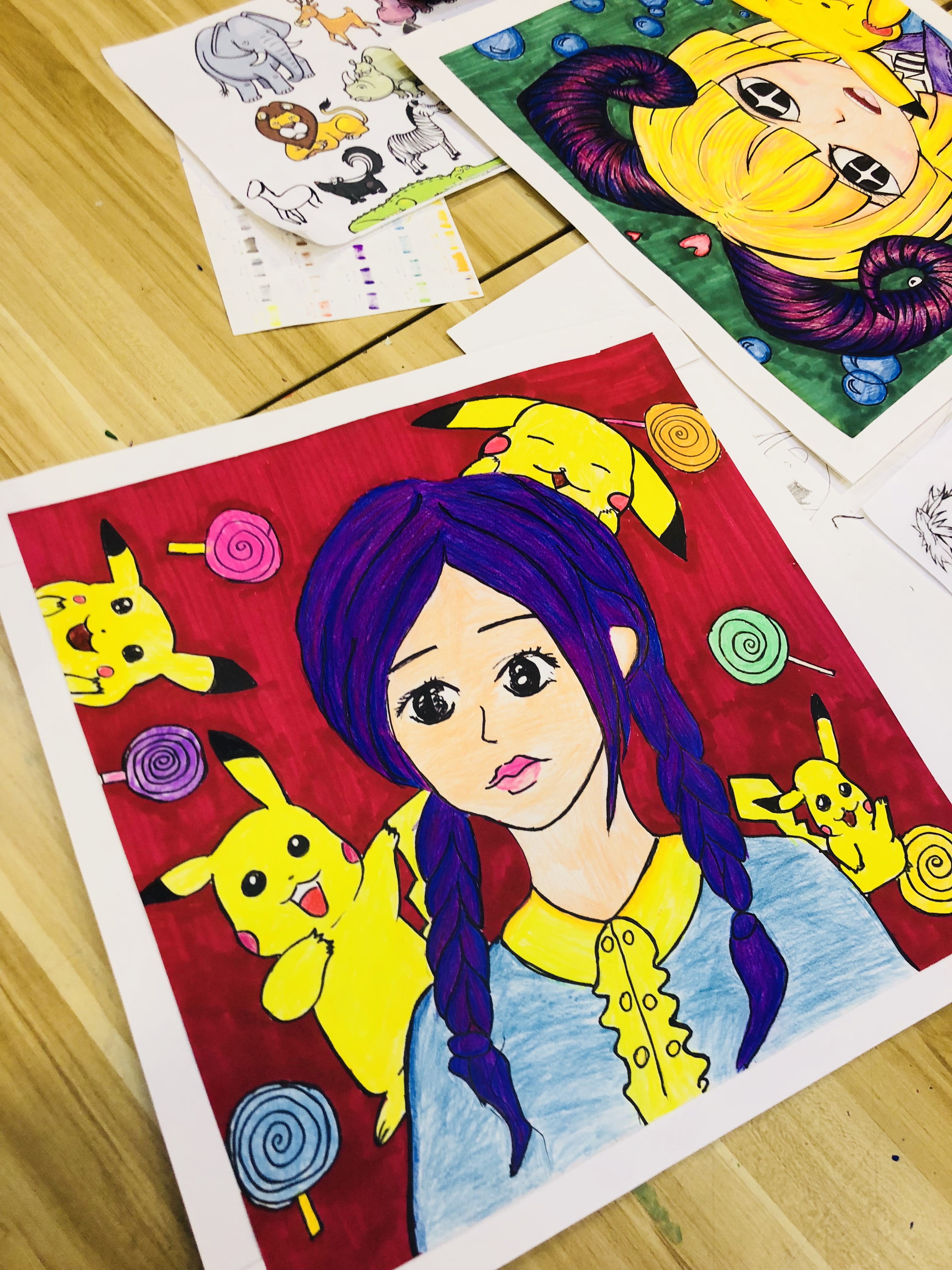 创意动漫人物绘画,儿童设计动漫人物图