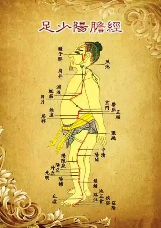 胆经堵全身堵一个穴位打通胆经,胆经不通和胆气不足辨证