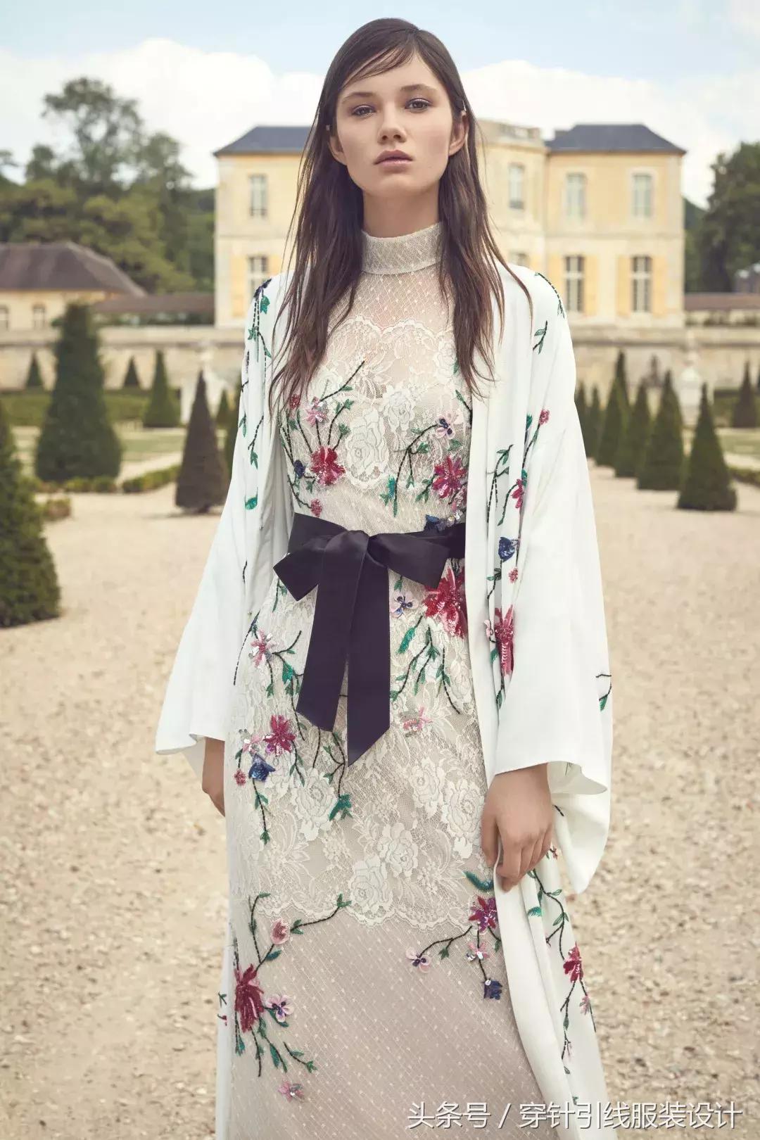 华美礼服｜MoniqueLhuillier细写法国乡村的诗意光景