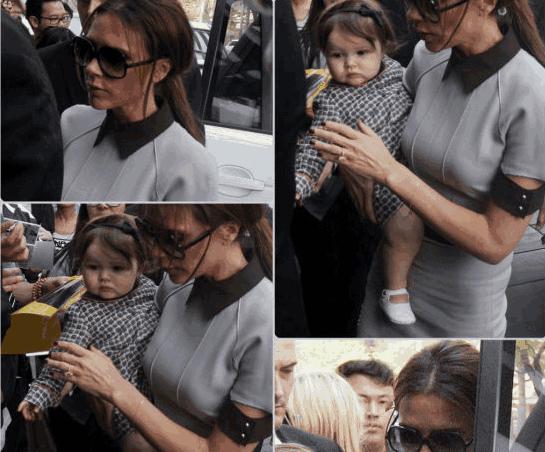 贝克汉姆晒与小七亲密合影,贝克汉姆晒与贝嫂合影