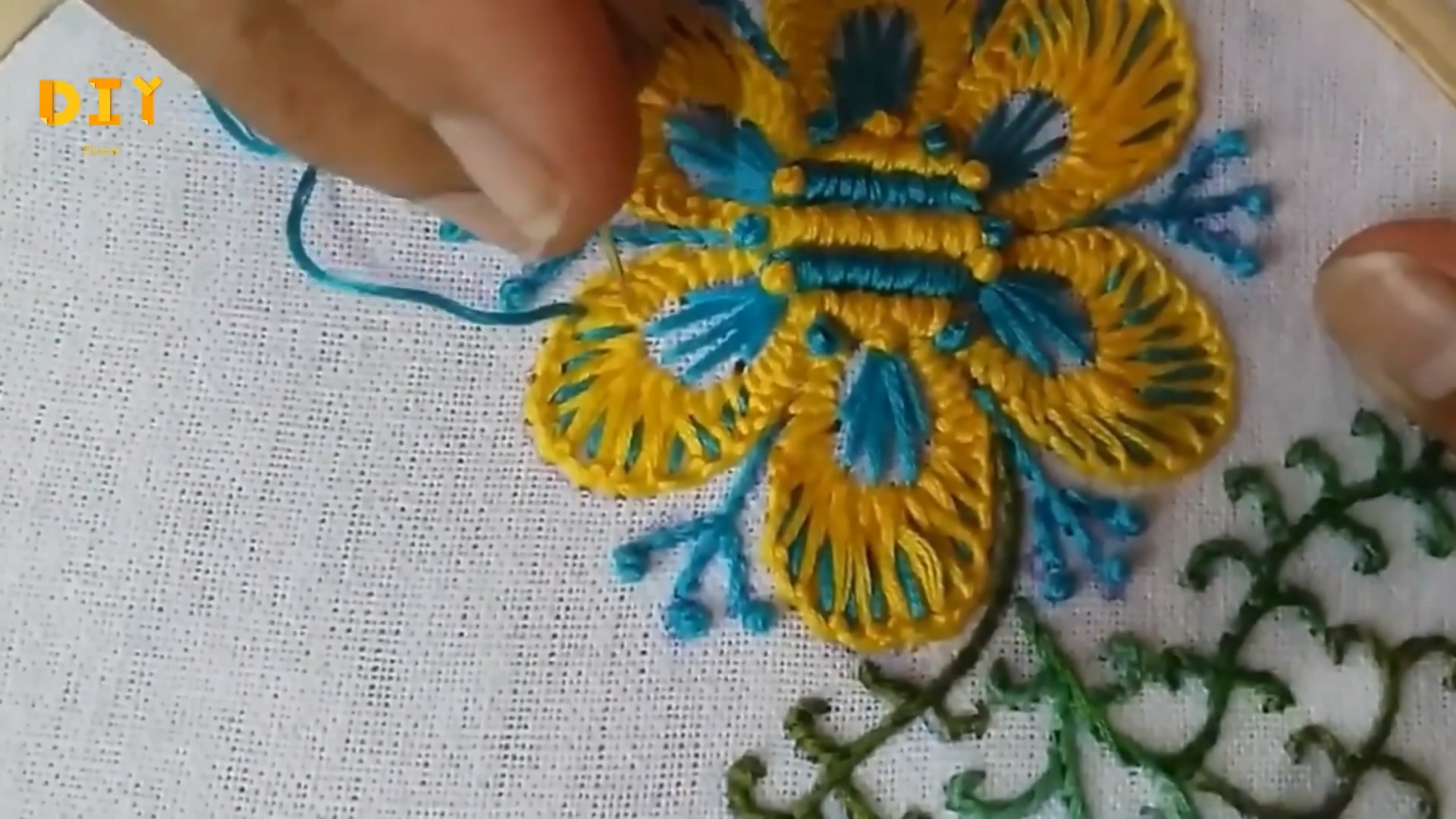 手工刺绣怎么做教程,DIY刺绣手工教程