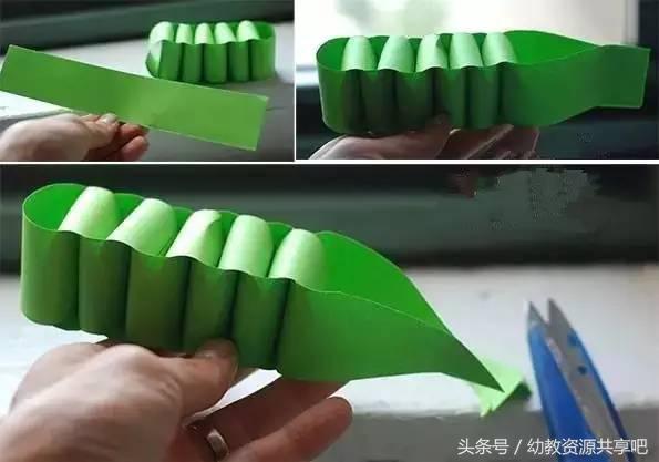 用彩色纸条制作手工卡纸,超简单卡纸手工特别好看