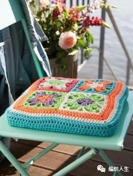 马蹄莲圆形坐垫钩针编织视频教程,钩针生命之花曼陀罗坐垫教程超清