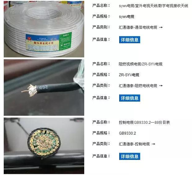 电力电线电缆规格型号大全,电缆命名规则详解图