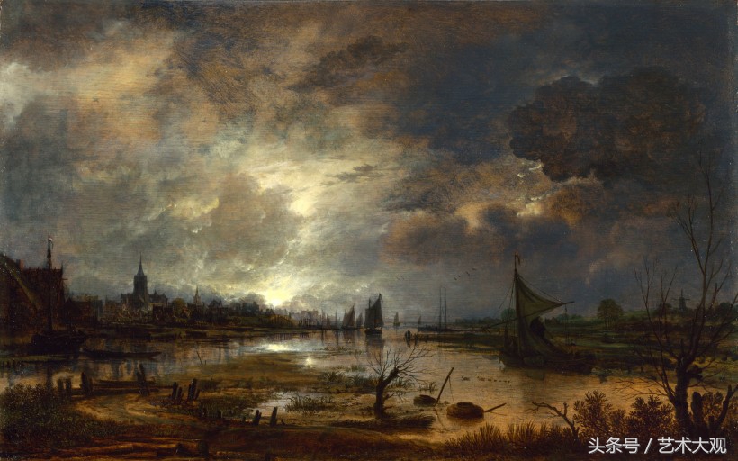 荷兰旅游油画作品图片欣赏,英国油画风景画欣赏