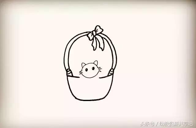 可爱萌萌哒小猫咪简笔画,怎么画可爱呆萌的小猫咪的简笔画