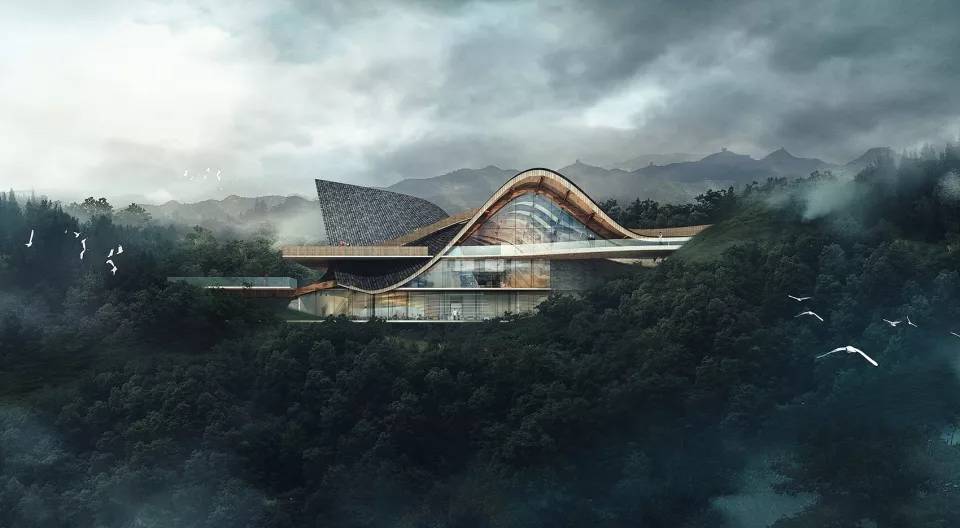 凤凰谷景区山顶风景,凤凰谷山顶艺术馆参观心得感悟