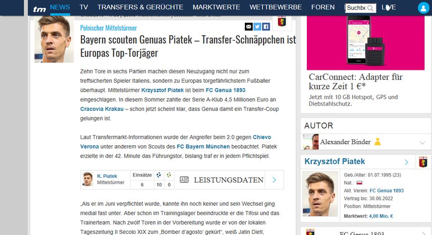 这波兰新星效率惊人，新赛季六场十球，拜仁或找到莱万接班人