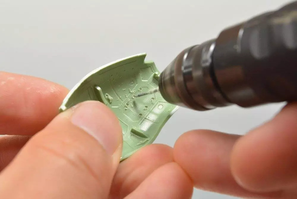 扎古模型拼装过程,高达模型旧化教程