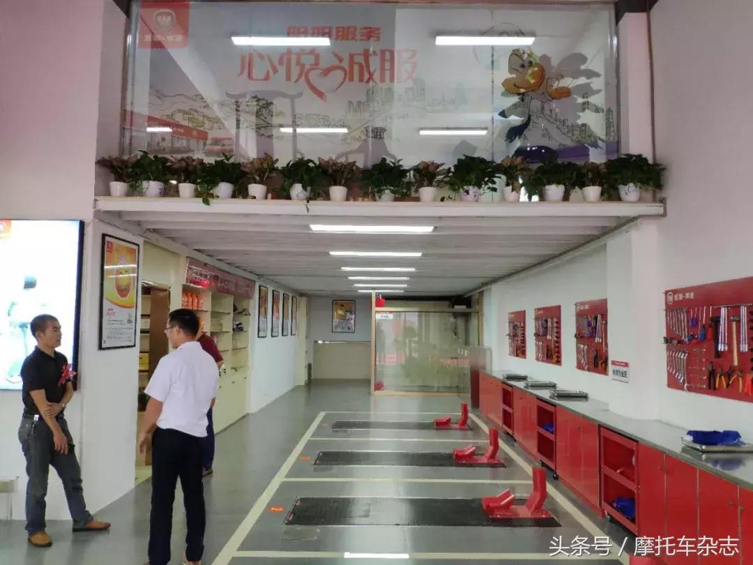 五羊本田乡镇专卖店展示图,五羊本田摩托车全国直营店