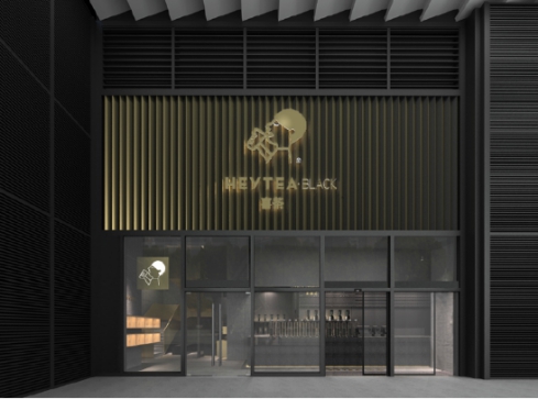 ifs喜茶黑金店,喜茶成都ifs黑金