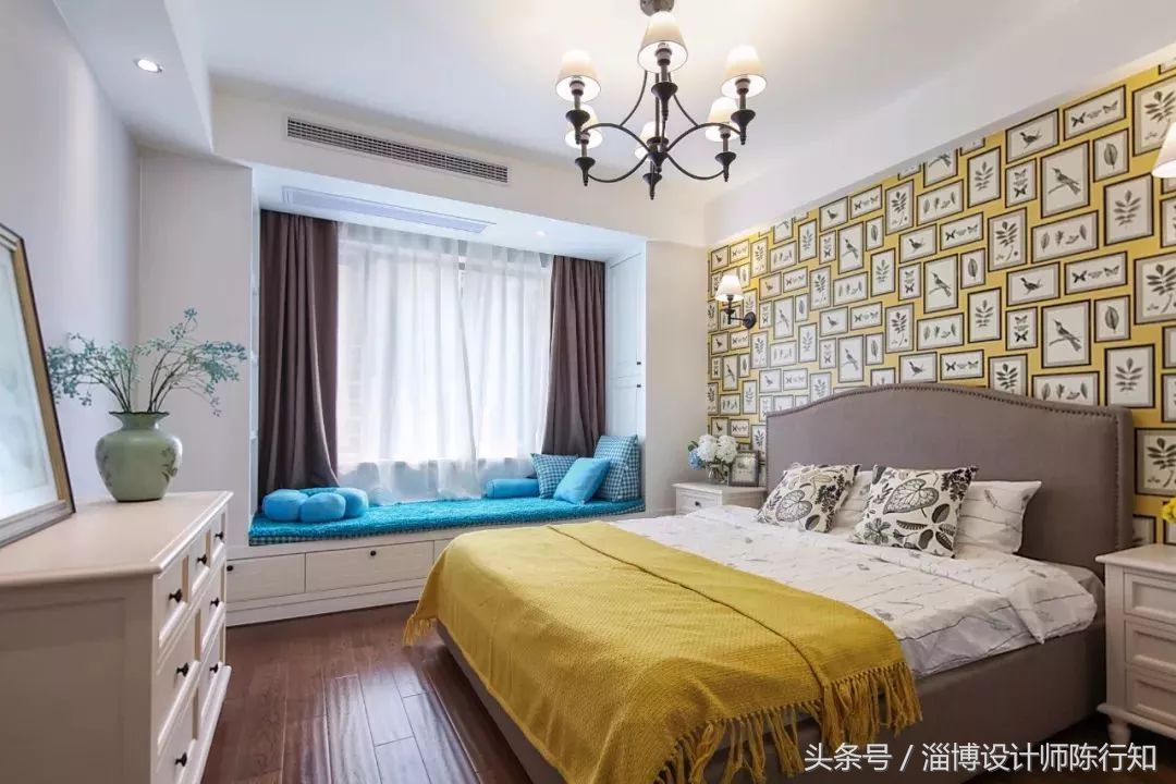 卧室软装窗帘搭配效果图,软装搭配卧室窗帘