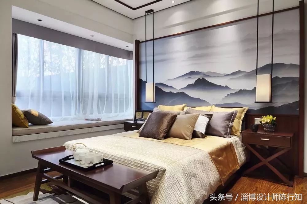 卧室软装窗帘搭配效果图,软装搭配卧室窗帘