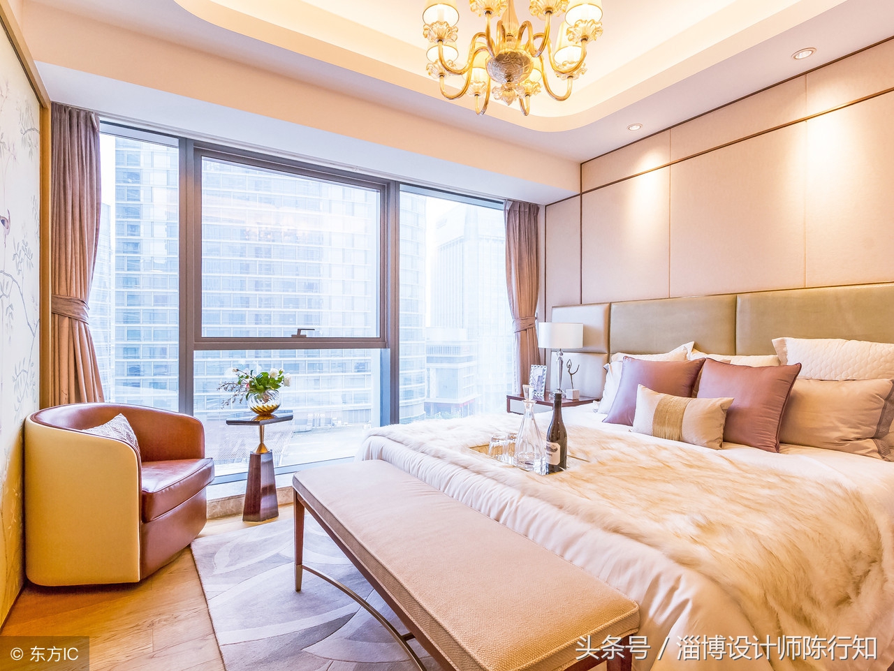 卧室软装窗帘搭配效果图,软装搭配卧室窗帘