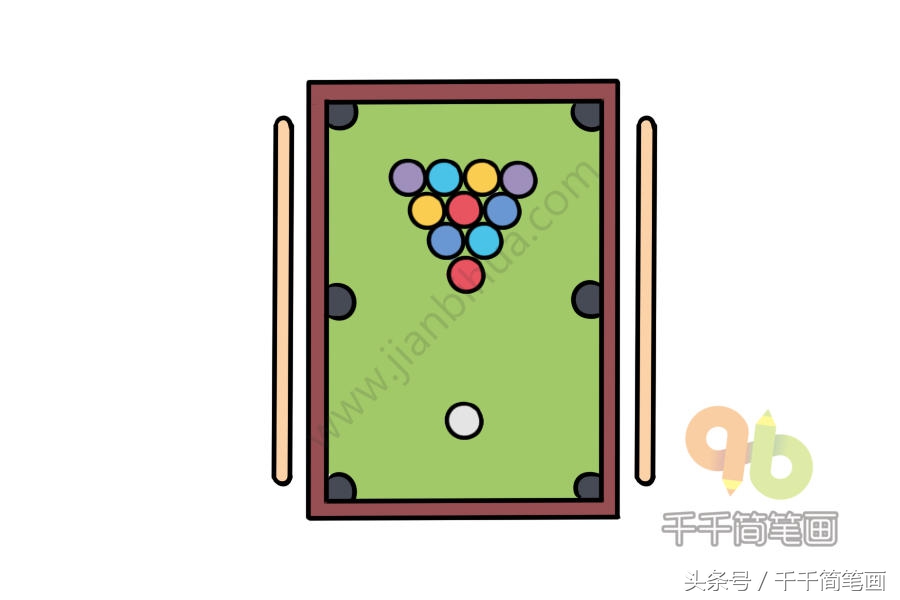 100个可爱简笔画球类,球类画法简笔画