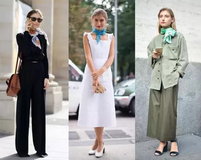 秋天丝巾防寒各种围法,时髦精都在学的几种系法丝巾教程