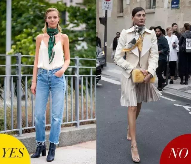 秋天丝巾防寒各种围法,时髦精都在学的几种系法丝巾教程