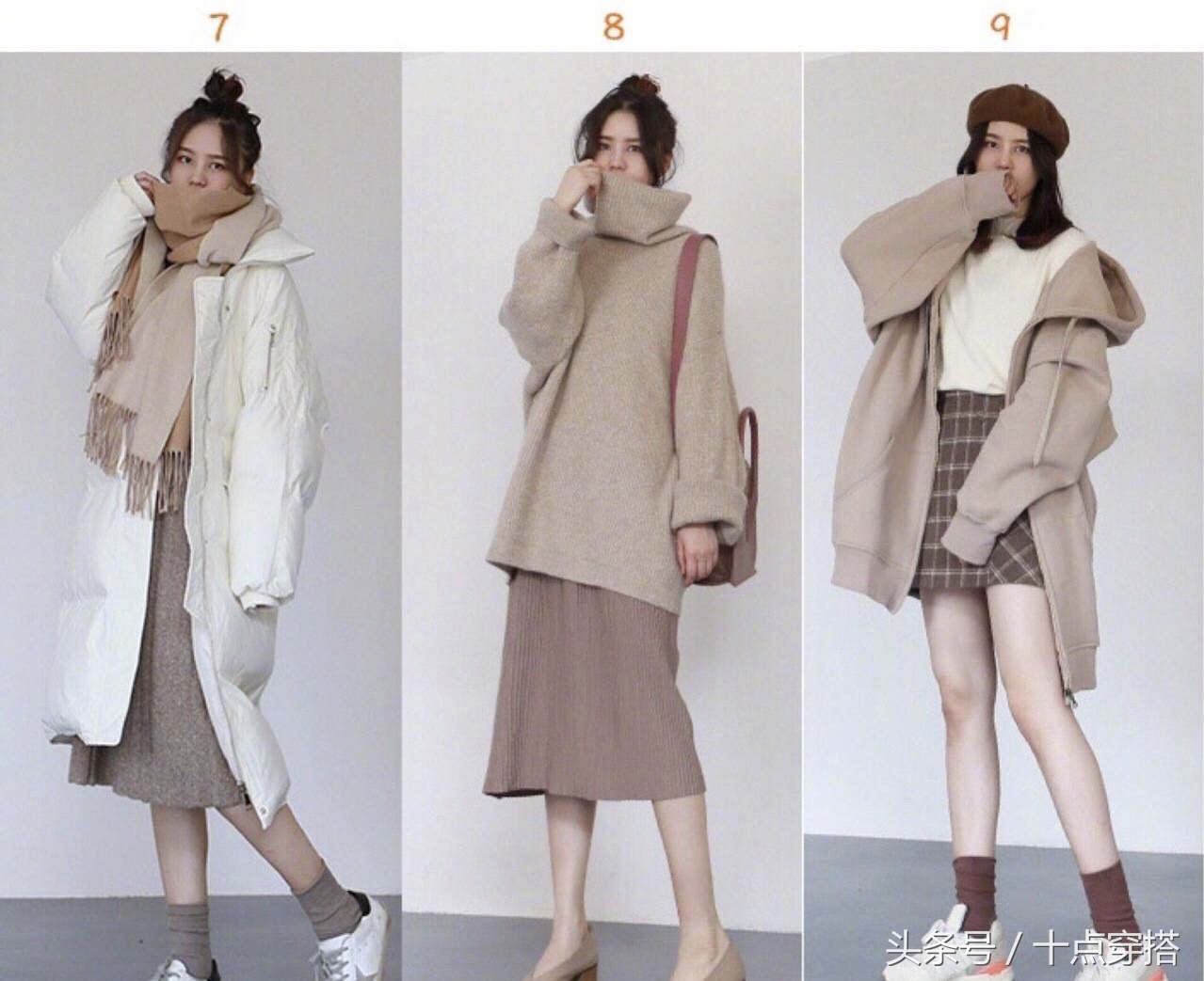 秋冬穿搭女韩系穿搭,最美搭配甜美俏皮温柔秋冬穿搭