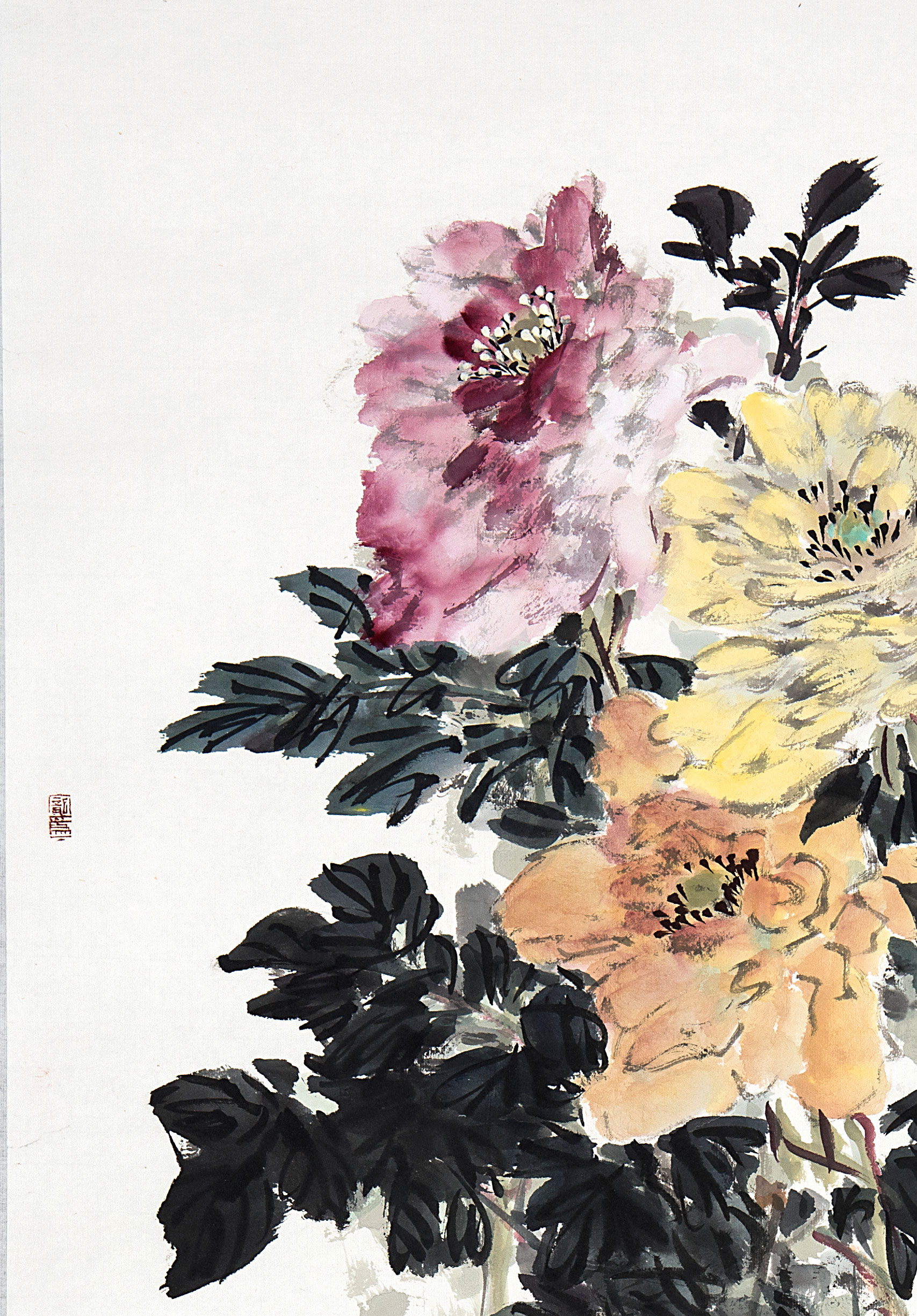 有画说｜赏传统写意花鸟《一枝红艳露凝香》，闲聊唐宫贵妃秘史