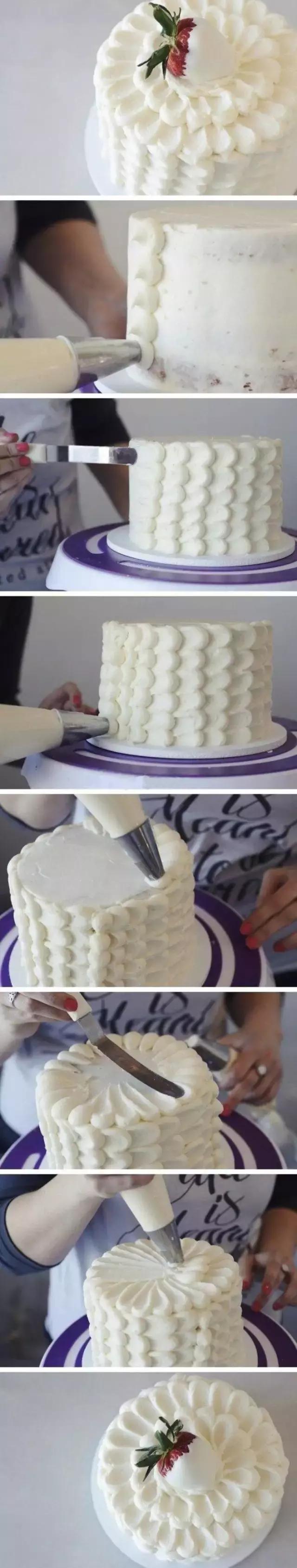 蛋糕抹面加色的技巧和手法,蛋糕抹面新手教程抹刀尺寸